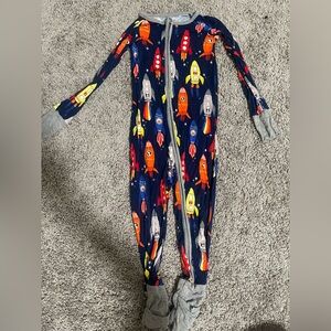 Little Sleepies Rocket Print Kids One Piece Pajama